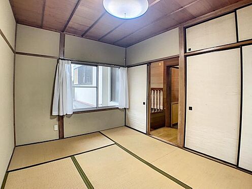 戸建賃貸-知多市日長字穴田 2階和室。落ち着いた空間の和室は客間にも利用できますね。