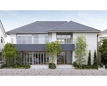 【アキュラホーム 藤沢展示場】@藤沢駅そば 土間玄関とアイランドキッチンのあるモデルハウスのメイン画像