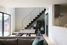 FUJIKEN ORDERHOUSEの施工事例「充実した収納がうれしい!鉄骨階段のある家 ZERO-CUBE+BOX」のメイン画像