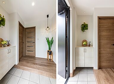 ワンダーホーム ~土地相談からお手伝いいたします~の施工事例「モノトーンのキッチンが魅力的!自然光で明るい家」の画像1