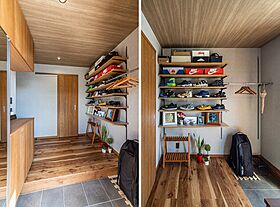 ワンダーホーム ~土地相談からお手伝いいたします~の施工事例「遊び心いっぱい!ハンモックやダーツボードのある大人カッコいい家」の画像2