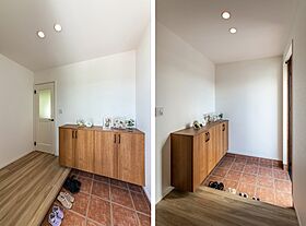 ワンダーホーム ~土地相談からお手伝いいたします~の施工事例「三角屋根とグリーンの窓枠がオシャレ! アメリカン×ナチュラルフレンチスタイルの家」の画像1