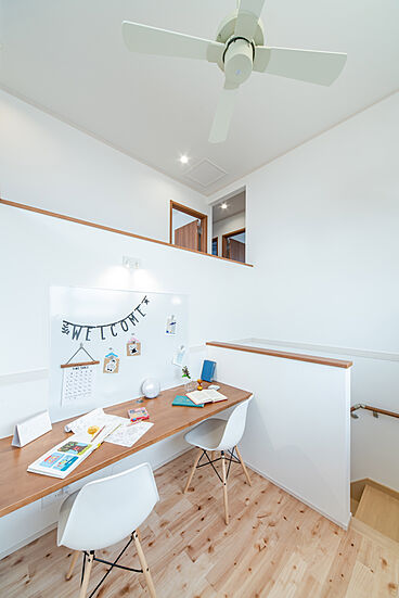 HESTAHOME(ヘスタホーム)の施工事例「天井高を利用し、縦のスペースを有効活用した2つのプラスα空間のある家」の画像