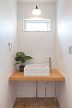 シンプルモダンスタイルの洗面所 よかタウン注文住宅(糟屋営業所)の事例画像