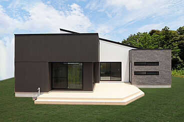 株式会社 WOODY HOUSEの施工事例「光と影のコントラストが幻想的な平家 | 35坪」の画像