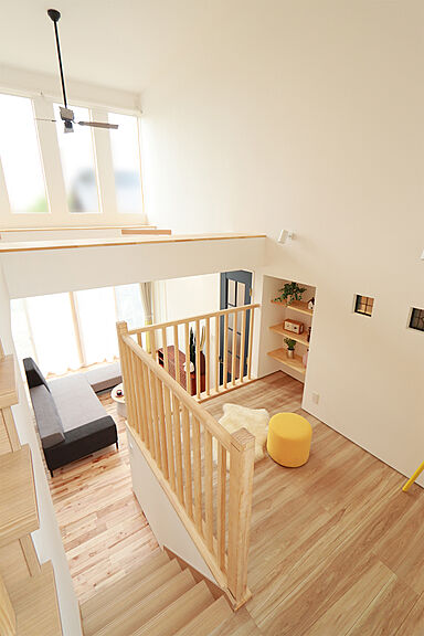 株式会社WOODY HOUSEの施工事例「「大人かわいい」スキップフロアのある2階建て | 43坪」の画像3