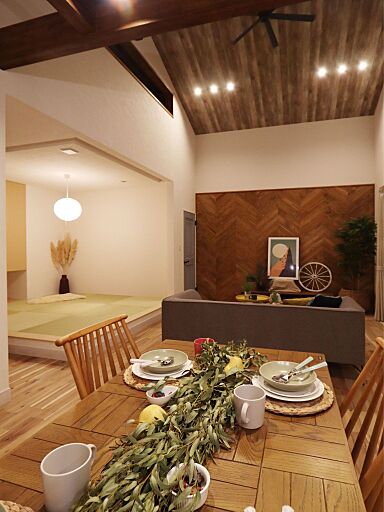 WOODY HOUSEの施工事例「海辺のカフェ風くつろぎ平屋 | 33坪」の画像10