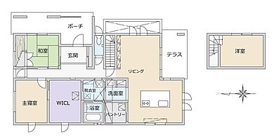 【悠悠ホーム | 健康、快適、長寿命の家】の施工事例「平屋×地下室で趣味を思いっきり楽しめる家」のその他間取り図の画像1