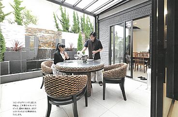 クレバリーホーム泉佐野店の施工事例「日常の中で、非日常を愉しむ、高級リゾートをイメージしたゆとりの住まい。」の画像