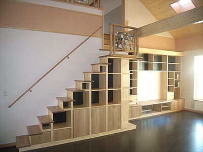 木の家スタイルのリビング 有限会社 三和建設の事例画像