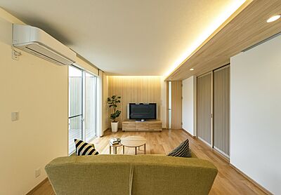 シンプルモダンスタイルのリビング 株式会社谷川建設の事例画像