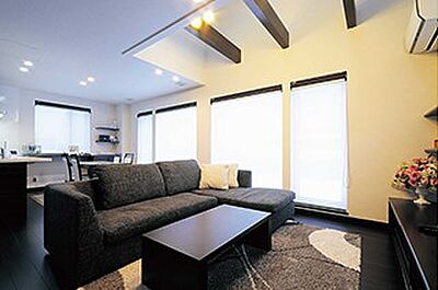 ホテルライクスタイルのリビング 株式会社土屋ホーム 郡山営業所の事例画像