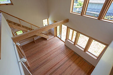 株式会社 大市住宅産業の施工事例「【高気密高断熱/吹き抜け/回遊同線/丹波篠山市】光と空気がまわる家」の画像2