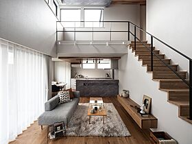 SAWAMURA建築設計 高島スタジオの施工事例「陽の光に包まれる、大空間リビングのある家【福井県敦賀市】」の画像1