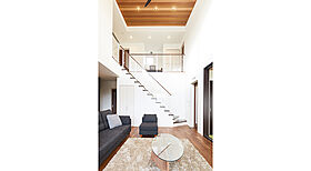 ワイケイホーム株式会社の施工事例「吹抜けが光を、壁泉が癒しを創造する家」の画像2