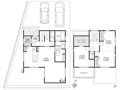 ハウスジャパンの施工事例「【プライベートガーデン付】スタイリッシュモダンなお家」のその他間取り図の画像1