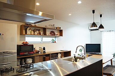 株式会社シーキューブの施工事例「箱型2世帯住宅」の画像