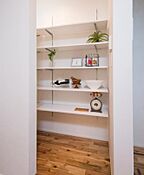 シンプルモダンスタイルの収納 R+house小田原西/中川工務店の事例画像