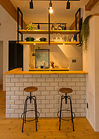 カフェスタイルのキッチン 株式会社J-BASEの事例画像