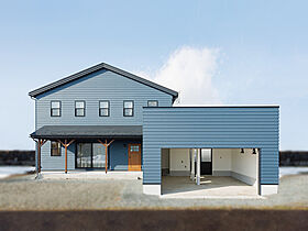 株式会社J-BASEの施工事例「J-BASE 2台ガレージの家」のメイン画像