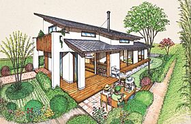 株式会社三建(Sus∞Eco Home-サスエコホーム-)の施工事例「化粧梁が印象的な木のぬくもりを感じられる家」のメイン画像