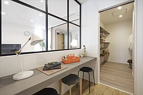 株式会社Lib Workの施工事例「【平屋・カフェ風・勾配天井】木・真鍮・モルタルをいかした心落ち着くカフェ風の家」の画像10