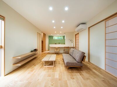 和風・和モダンスタイルのリビング 株式会社小堀建設 宇都宮支店の事例画像