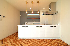 タツケンアーキデザインの施工事例「無垢ヘリンボーン床が主役の家」のメイン画像