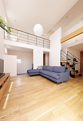 ディー・アンド・エイチ株式会社の施工事例「吹抜け|自然素材|一番寒い日に体験宿泊!開放感と外断熱、土地が決め手」の画像3