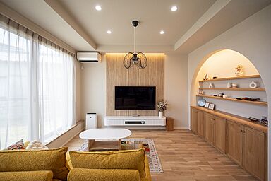 アイデザインホーム株式会社 山陽支社 福山支店の施工事例「愛犬と暮らすピットリビングのあるジャパンディスタイルの家」の画像1