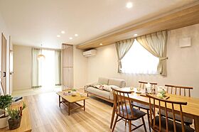 ヘルシーホームの施工事例「和の温もり、リビングのくつろぎを感じる家」の画像2