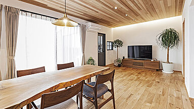 チェックハウス+長野東信(池田建設)【佐久平スタジオ】の施工事例「造作家具にこだわったお店のような平屋リゾートのお家」の画像5