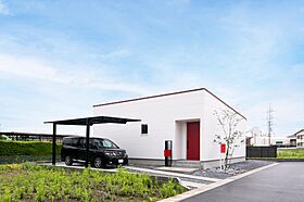 シンプル工務店の施工事例「個性あふれるワークススペースを設けた真っ白な平屋」のメイン画像