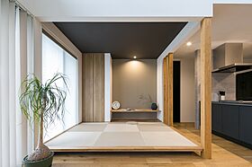 シンプル工務店の施工事例「大きな造作洗面台があるモダンな家」の画像2