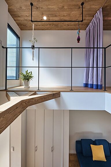 株式会社清栄コーポレーションの施工事例「3階建 狭小住宅でものびのび。梁はキャットウォークに 京都府京都市」の画像7