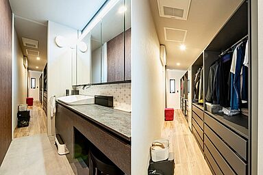 株式会社アッシュホーム「太陽光10.56kw標準搭載~35年で約700万円の経済効果あり!~」の施工事例「見惚れる外観と機能美。帰宅動線まで美しく整えた家」の画像6