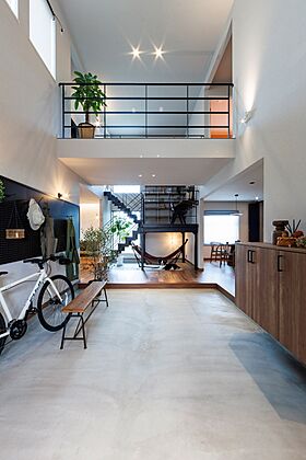 株式会社ロゴスホーム(宇都宮)の施工事例「迫力のある土間と秘密の隠し部屋のある住まい」の画像1