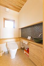 木の家スタイルのトイレ おばま工務店の事例画像