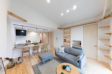 おばま工務店の施工事例「子育てしやすい動線と土間キッチンが魅力的な平屋」の画像