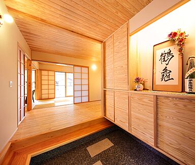 おばま工務店の施工事例「実家の木の温もりと和の空間づくりで、安らぎが満ちる平屋住宅」の画像3