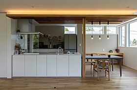 トモノ建築設計事務所 【佐久穂スタジオ】の施工事例「【ALBION】ウチとソトが繋がる大開口LDKの家」の画像5