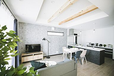 サンエルホームの施工事例「グレイッシュカラーを使った家」の画像