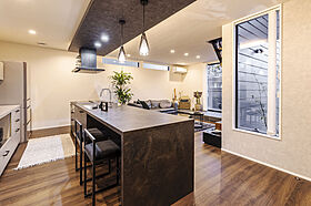 株式会社市原建設 岐阜市モデルハウスの施工事例「塗・ガルバ・サイディング・レッドシダーの外壁材でシックに仕上げた、平屋暮らしの家」の画像6