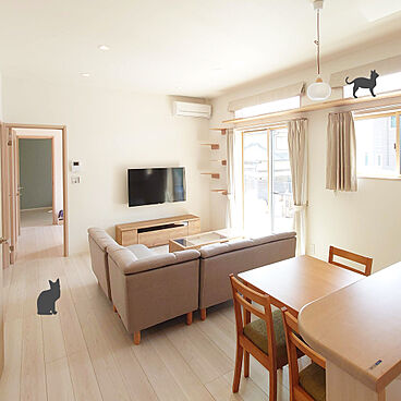 ふくふくほ~む デザインハウス久留米福岡の施工事例「猫も喜ぶ平屋」の画像