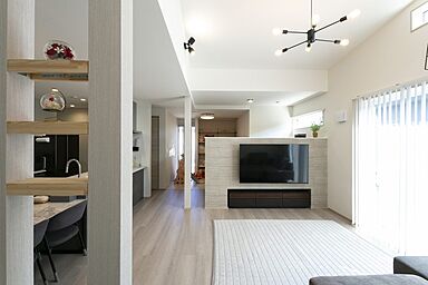 NEOデザインホームの施工事例「キッズスペース+スキップフロアで子供の成長を育む平屋」の画像2