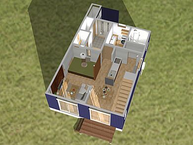 ONEST HOME有限会社後藤建設の施工事例「勉強熱心な奥様と作ったこだわりのBOXタイプの家」の1階間取り図の画像3