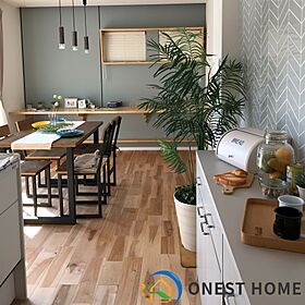 ONEST HOME有限会社後藤建設の施工事例「ダイニング、キッチン、リビングからもアウトドアリビングに出られる家 岐阜市」の画像4