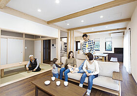 小嶋工務店 TOKYO WOOD - 立川第一展示場の施工事例「【4730万円】親世帯も子世帯もたくさんの要望を詰め込んだエコ住宅」の画像1