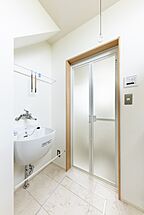 和風・和モダンスタイルの洗面所 小嶋工務店 TOKYO WOOD - 三鷹展示場の事例画像