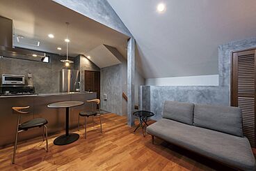 小嶋工務店 TOKYO WOOD - Forest Family展示場の施工事例「【2180万円】14.9坪の狭小地を最大限活用。こだわりのデザインと開放感の家」の画像